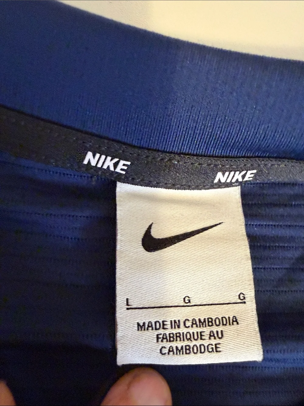 Nike South Christian HS sailors Navy blue long sleeve training Quarterback- LG